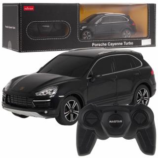 Porsche Cayenne Turbo Rastar távirányítós terepjáró autó 1:24 fekete