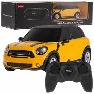 Rastar Mini Cooper S Countryman távirányítós autó 1:24 sárga