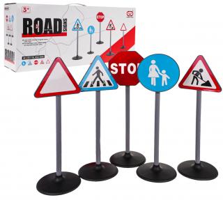Road Signs gyermek közlekedési táblák 70 cm - 5 darab