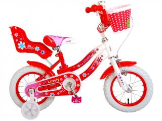 Volare Lovely 12  gyermekkerékpár piros-fehér