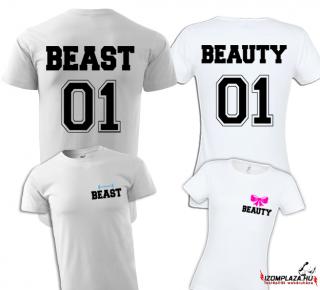 Beast &amp; Beauty póló (fehér)
