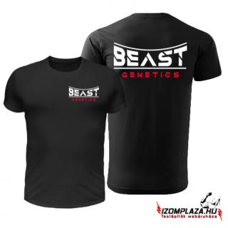 Beast genetics dupla mintás póló (fekete) (A mérettáblázatot)