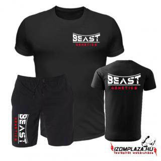 Beast genetics póló (fekete)+rövidnadrág (fekete) (A)
