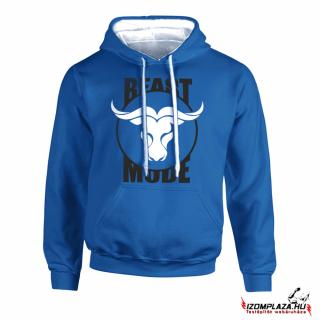 Beast mode bull kék pulóver (prémium)  (A mérettáblázatot)