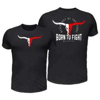 Born to fight póló (fekete) (A mérettáblázatot lejjebb, a)