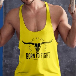 Born to fight - Stringer sárga trikó (S, XXL méretben rendelhető) ()