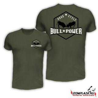 Bull power dupla mintás póló - army (A mérettáblázatot)