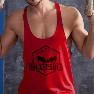 Bull Power - piros stringer trikó (L, XL méretben nem rendelhető) ()