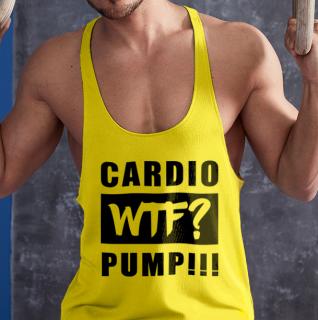 Cardio WTF? PUMP!!!- Stringer sárga trikó (L-es méretben nem rendelhető) ()