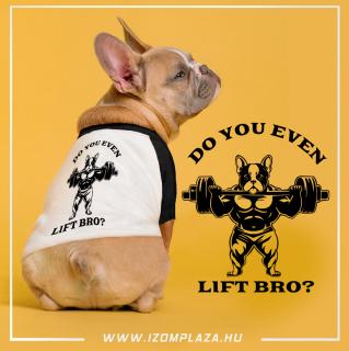 Do you even lift bro? 3/4 ujjú kutyapóló  (A mérettáblázatot)