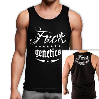 Fuck genetics dupla mintás trikó - fekete (XXL-es méretben nem rendelhető) ()