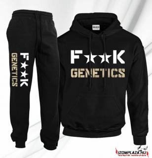 Fuck genetics melegítő szett - fekete  (A mérettáblázatot)