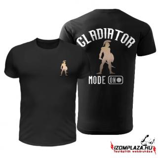 Gladiator mode on dupla mintás póló (fekete)