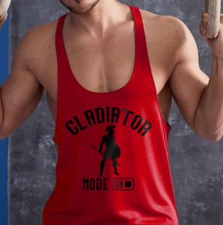 Gladiator mode on - piros stringer trikó (L, XL méretben nem rendelhető) ()