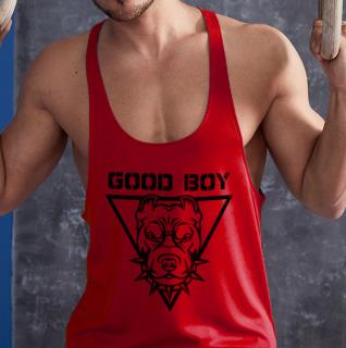 Good Boy - piros stringer trikó (L, XL méretben nem rendelhető) ()