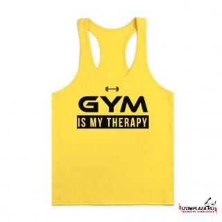 Gym is my therapy - Stringer trikó (S, XXL méretben rendelhető) ()