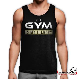 Gym is my therapy trikó - fekete (XXL-es méretben nem rendelhető) ()