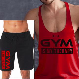 Gym is my therapy trikó+rövidnadrág (a trikó L, XL méretben nem rendelhető) ()