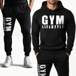 Gym lifestyle melegítő szett - fekete  (A SZETT MEGÚJULT! Az)