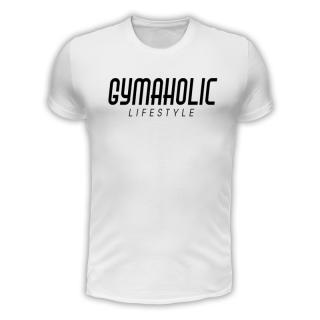 Gymaholic lifestyle - fehér póló (A mérettáblázatot lejjebb, a)