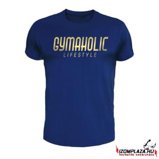 Gymaholic lifestyle póló (kék) (A mérettáblázatot lejjebb, a)