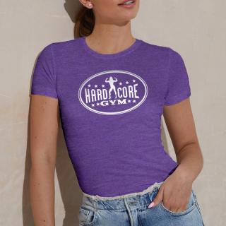 Hardcore gym - női póló (lila ezüst mintával) (A)