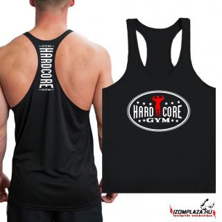 Hardcore Gym - Stringer fekete trikó (A mérettáblázatot)