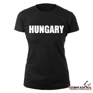 Hungary női póló (fekete) (A mérettáblázatot lejjebb, a)