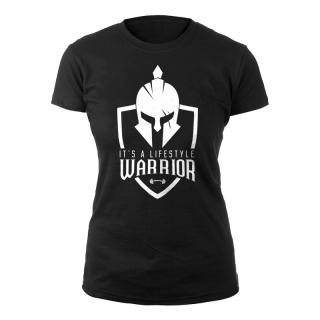 It's a lifestyle warrior (fekete női póló)