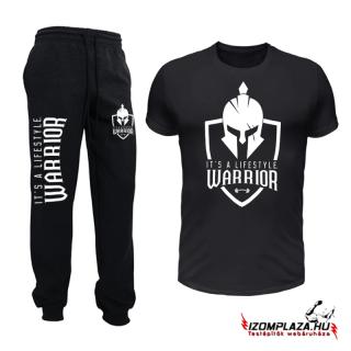 It's a lifestyle Warrior- fekete póló + melegítő nadrág (A)