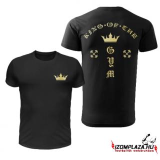 King of the gym (fekete póló) (A mérettáblázatot lejjebb, a)