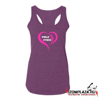 Love Pole Fitness női trikó padlizsán-pink (XS, L méretben rendelhető) ()