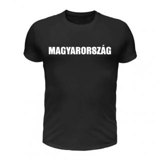 Magyarország póló (fekete) (A mérettáblázatot lejjebb, a)