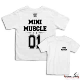 Mini Muscle gyerek póló - fehér (6A méretben rendelhető)