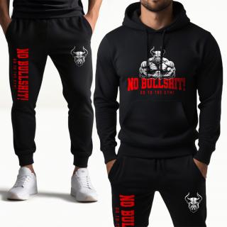 No bullshit, go to the gym melegítő szett - fekete (A SZETT)