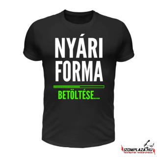 Nyári forma betöltése... (fekete póló) (A mérettáblázatot)