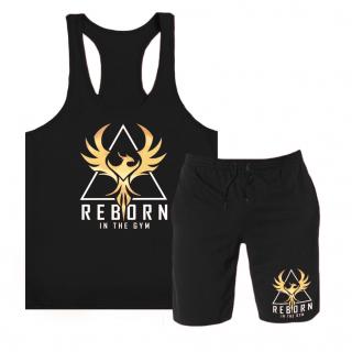 Reborn in the gym - stringer trikó+rövidnadrág (A)