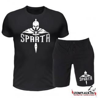 Sparta fekete póló + rövidnadrág szett (A mérettáblázatot)