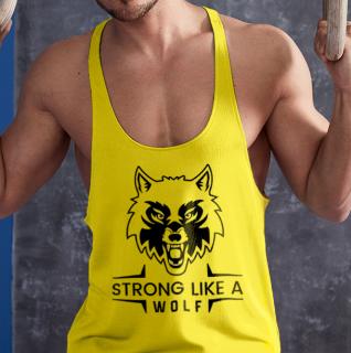 Strong like a wolf- Stringer trikó (L-es méretben nem rendelhető) ()