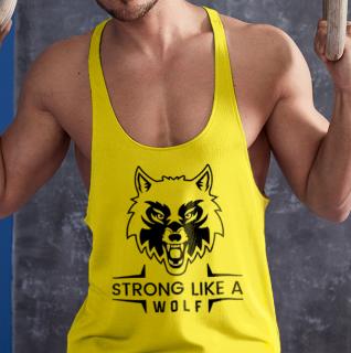 Strong like a wolf- Stringer trikó (S, XXL méretben rendelhető) ()