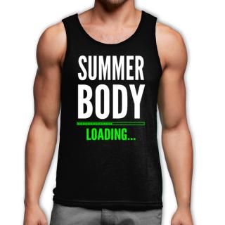 Summer body loading... (fekete trikó) (A mérettáblázatot)