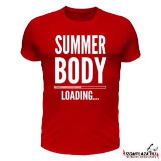 Summer body loading... (piros póló) (A mérettáblázatot)