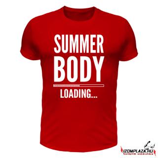 Summer body loading... (piros póló)