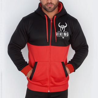 Train like a viking - kontrasztos cipzáras sportfelső (L, XL méretben nem rendelhető) ()