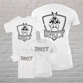 Unity is power női + gyerek póló (2db elöl-hátul mintás póló) ()