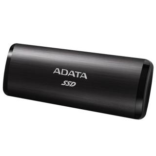 ADATA Külső SSD 256GB - SE760 (USB3.2 Type C, R / W: 1000 / 800 MB / s, Fekete)