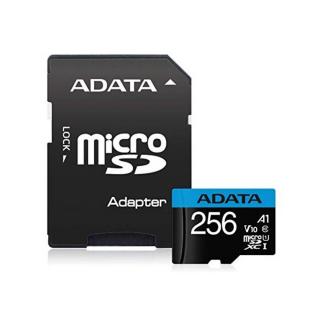 ADATA Memóriakártya MicroSDXC 256GB + Adapter UHS-I CL10 (100 / 25)