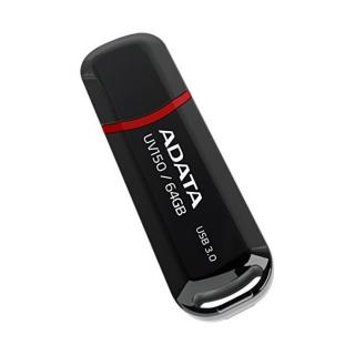 ADATA Pendrive 64GB, UV150 USB 3.1, Fekete