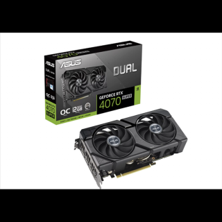 Asus Videokártya - nVidia DUAL-RTX4070S-O12G-EVO (12288MB, GDDR6X, 2550 / 21000 Mhz, 192bit, 1xHDMI, 3xDP)