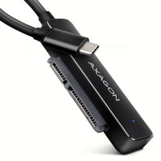 Átalakító Axagon  USB3.2 Type-c to 2.5" Sata+táp Fekete